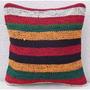 Striped Kilim Pillow Vintage Mini Cushion Cover Antique Pillows Sofa Art 12x12"