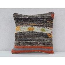 16''X 16'' Couch Pillow,Euro Sham Sofa Pillow Cover, Outdoor Kilim Pillow 40x40