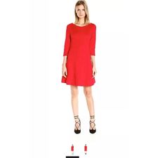 Taylor Dresses Women's Rose Novelty Jacquard, Red, 10