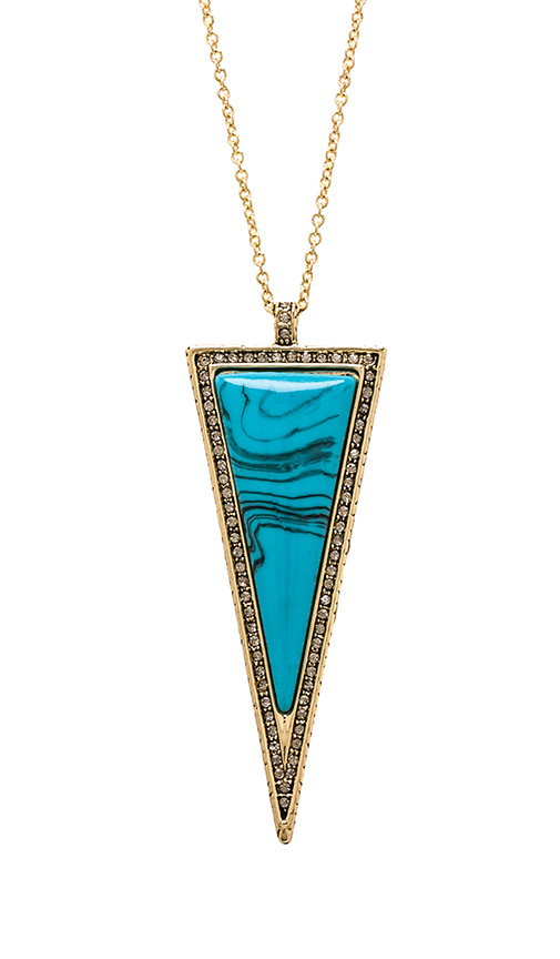 House of Harlow Delta Pendant Necklace in Turquoise | REVOLVE