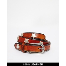 Esprit Leather Star Studded Belt
