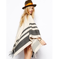 ASOS Stripe Blanket Cape
