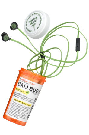 Cali Buds - Kush Green Headphone with Mic