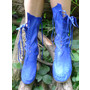 Cobalt Blue Leather Ankle B...