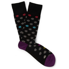 Paul Smith Shoes & Accessories - Star-Patterned Cotton-Blend Socks