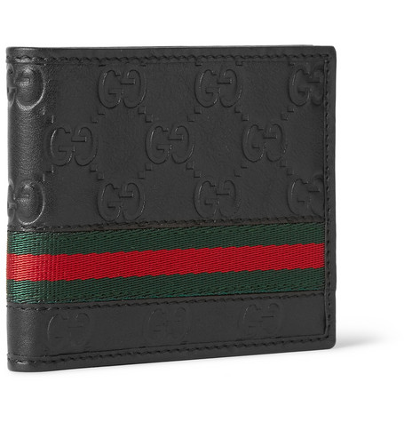 Gucci Embossed Leather Billfold Wallet