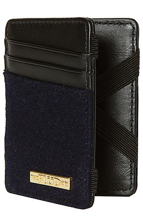 The Magic Wallet in Navy Melton - Flud Watches