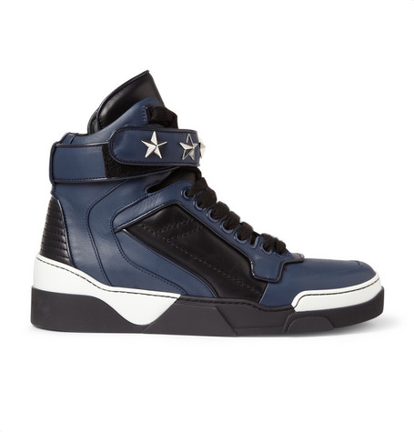 Givenchy Tyson High Top Leather Sneakers with Stars