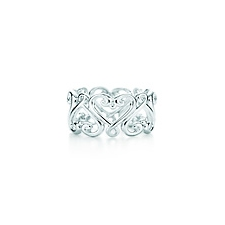 Tiffany & Co. | Item | Paloma's Venezia Goldoni heart band ring in sterling silver. | United States