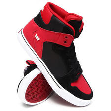 Supra - Vaider Black Leather/Suede Sneakers