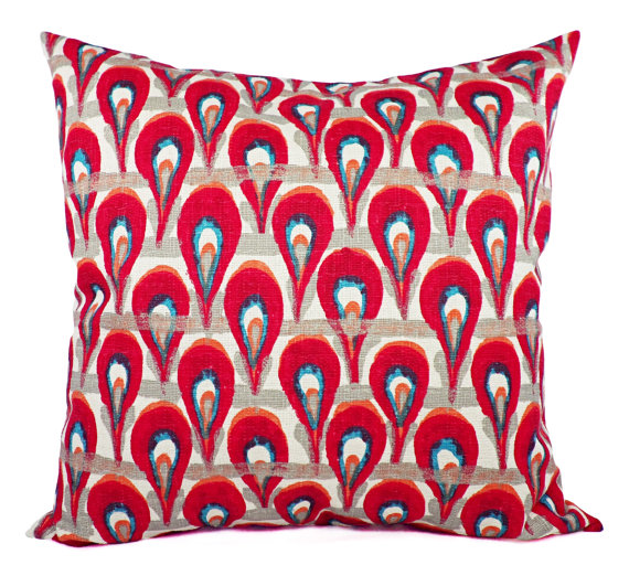 Red Pillow Covers - Two Red...