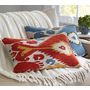 Ikat Embroidered Lumbar Pillow Cover | Pottery Barn