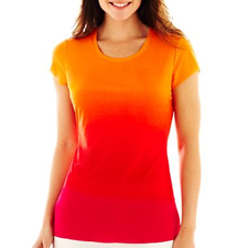 Worthington® Short-Sleeve Mesh Top - jcpenney