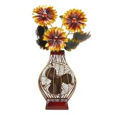 Deco Breeze 7 in. Figurine Fan-Flower Vase-DBF0364 at The Home Depot
