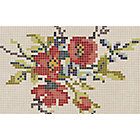 pixel flower rug 5&#39;x8&#39;.