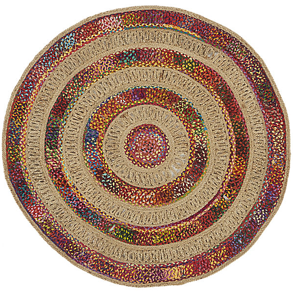 woven circle jute and recyc...