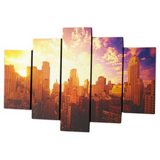 Graham & Brown 5 Piece Good Morning New York Photographic Print on Canvas Set