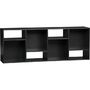 Shift Black 74" Bookcase