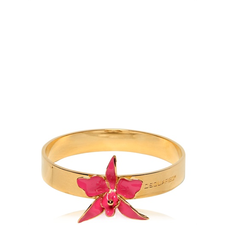 DSQUARED - ORCHID ENAMELED BRASS RIGID BRACELET - LUISAVIAROMA - LUXURY SHOPPING WORLDWIDE SHIPPING - FLORENCE