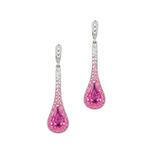 Littman Jewelers | Pink and White Bellarosa™ Crystal Drop Earrings