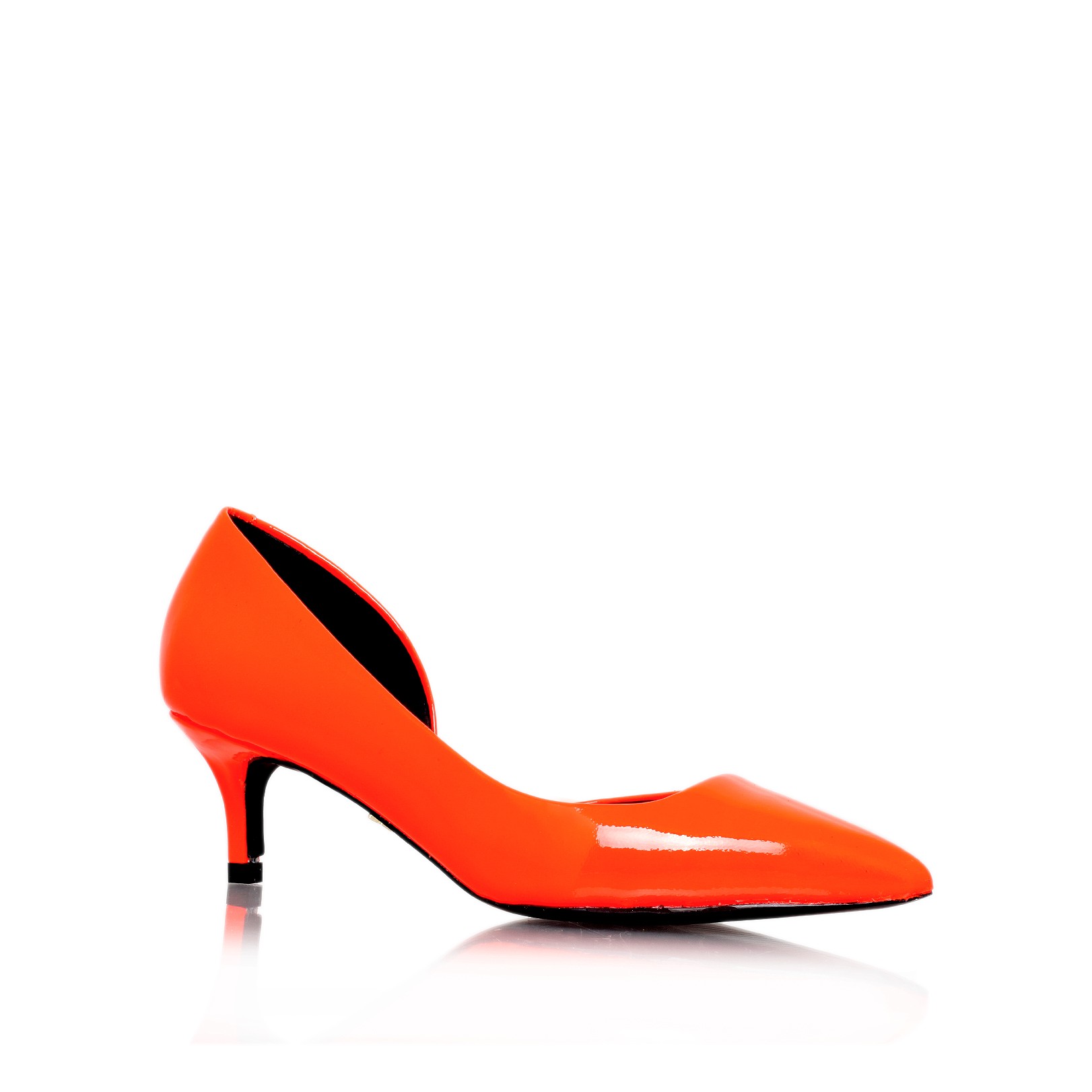cara, orange shoe by kg kurt geiger - women shoes courts low heel 