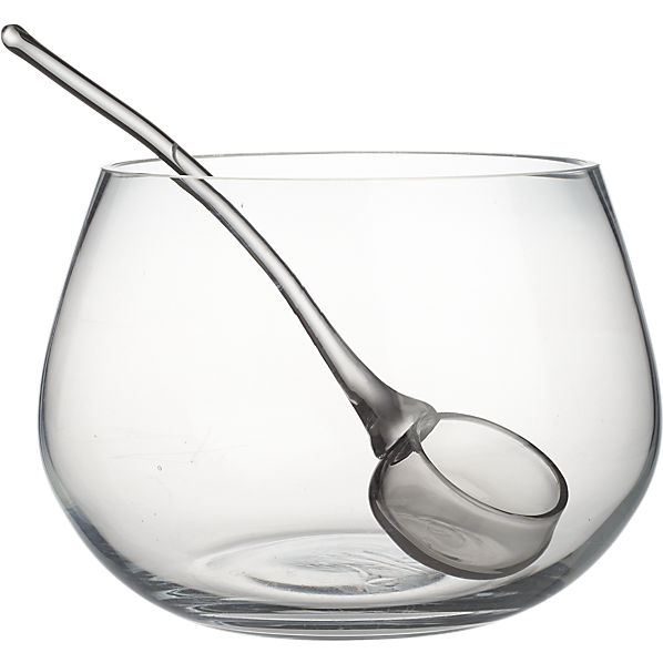 punch bowl with ladle