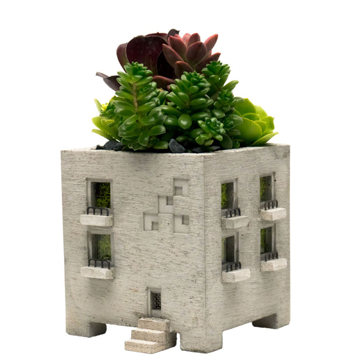 main image of Miniature Concrete Planter