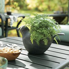 Metal Bird Planter in Planters & Gardening | Crate and Barrel