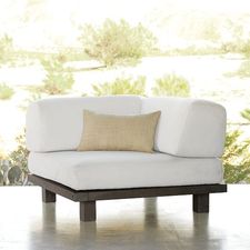 Tillary Outdoor Ottoman   Corner Back Cushion | West Elm