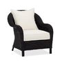 Palmetto All-Weather Wicker Armchair - Black | Pottery Barn