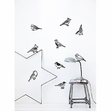 Ferm Living Drawing Birds Wall Sticker - Click to enlarge