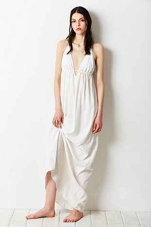 Silence   Noise Triangle-Top Maxi Slip Dress - Urban Outfitters