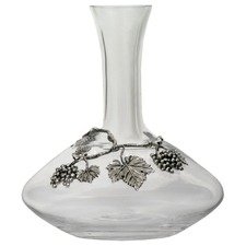 Decanter Decorated with Pewter Grapes