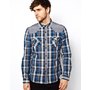 Image 1 of New Look Cut & Sew Checked Shirt