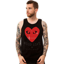The Hood Love Tank Top in Black