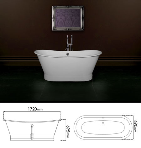 Tub Roll Top Bath (25B) by ...