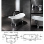 Rocco Polished Aluminium Bath (25C) by Livinghouse 