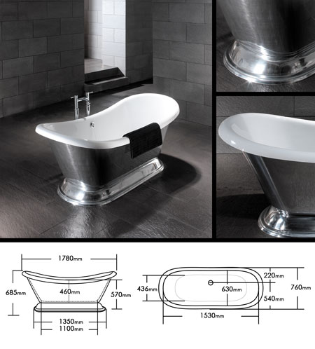 Bateau Polished Aluminium B...
