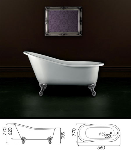 Victorian Slipper Roll Top ...