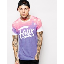 Image 1 of Friend Or Faux T-Shirt with Pixel Print