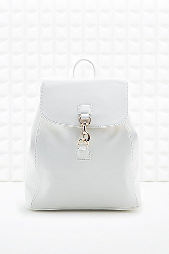 Small Dog Clip Backpack in White