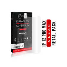 Tempered Glass Compatible For iPhone 12 Pro Max (Casper / Clear Series) (Retail Pack)