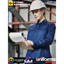 Womens Light Weight L/S Tradie Shirt