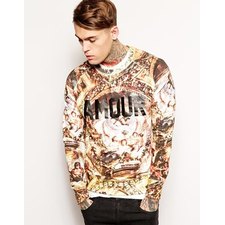 Image 1 of Eleven Paris Sweatshirt with Amour Print