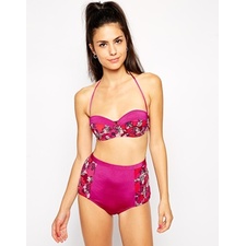 Image 1 of Pistol Panties Frankie Violet Floral Bikini Set