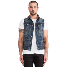 G-Star Slim Tailor Vest Dalex Denim in Medium Aged | REVOLVE