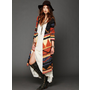 Free People Long Pattern Hooded Cardi at Free People Clothing Boutique
