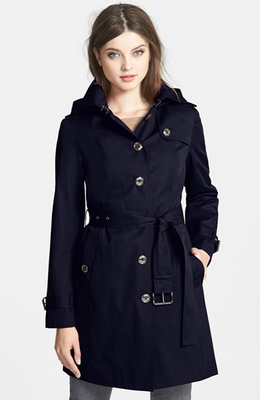 MICHAEL Michael Kors Trench Coat with Detachable Hood & Liner (Regular & Petite (Online Only) | Nordstrom