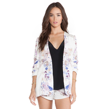 May. Holly Mesh Blazer in Mirrored Print | REVOLVE