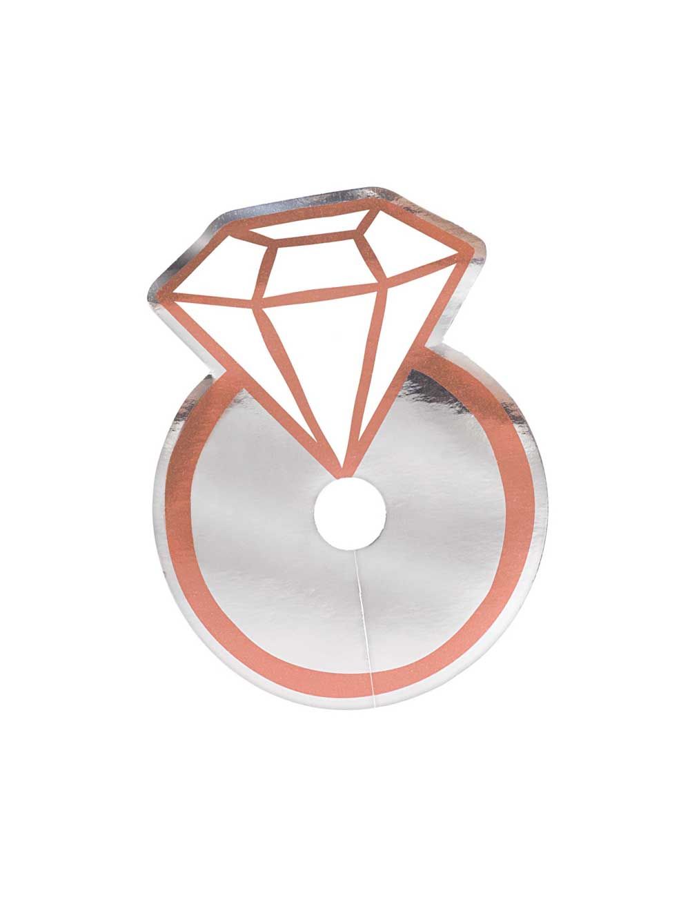 Diamond Ring Glass Tags For...